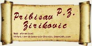 Pribisav Ziriković vizit kartica